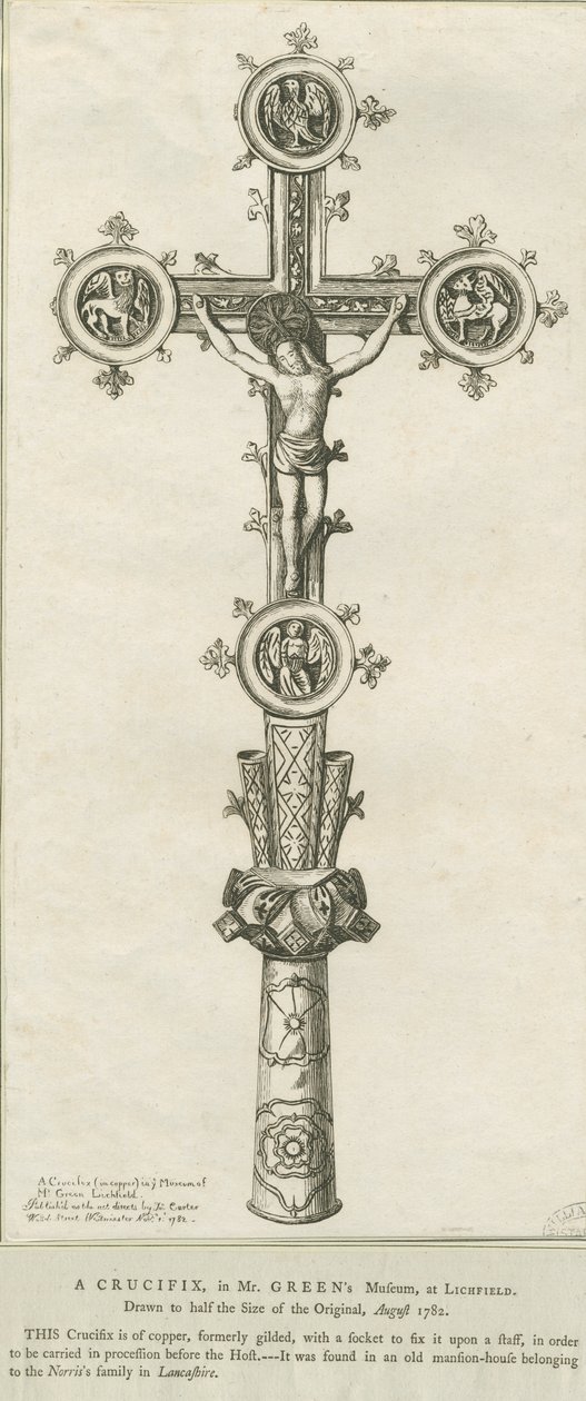 Lichfield - Krusifiks: etsning, august 1782 (trykk) av Richard Greene
