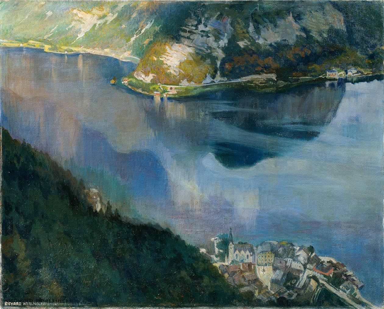 Hallstatt-sjøen av Richard Harlfinger