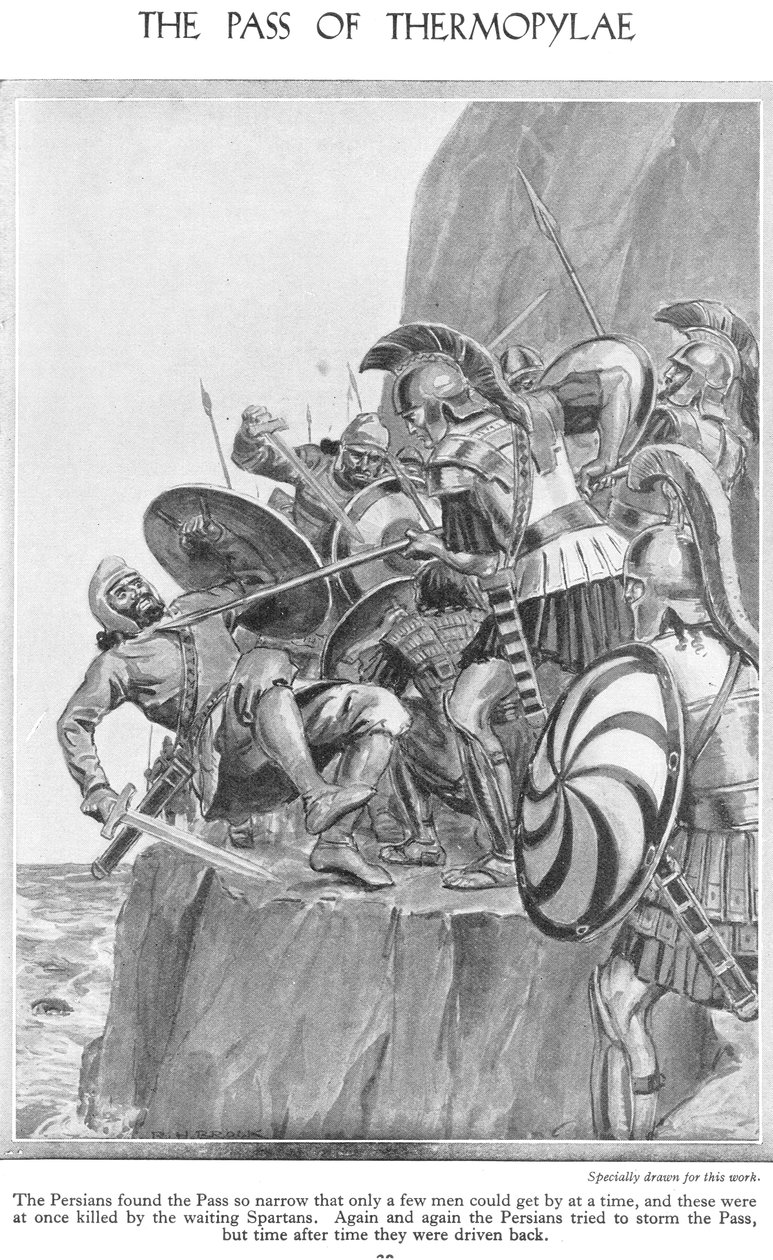 Thermopylae-passet, ca. 1940-tallet av Richard Henry Brock