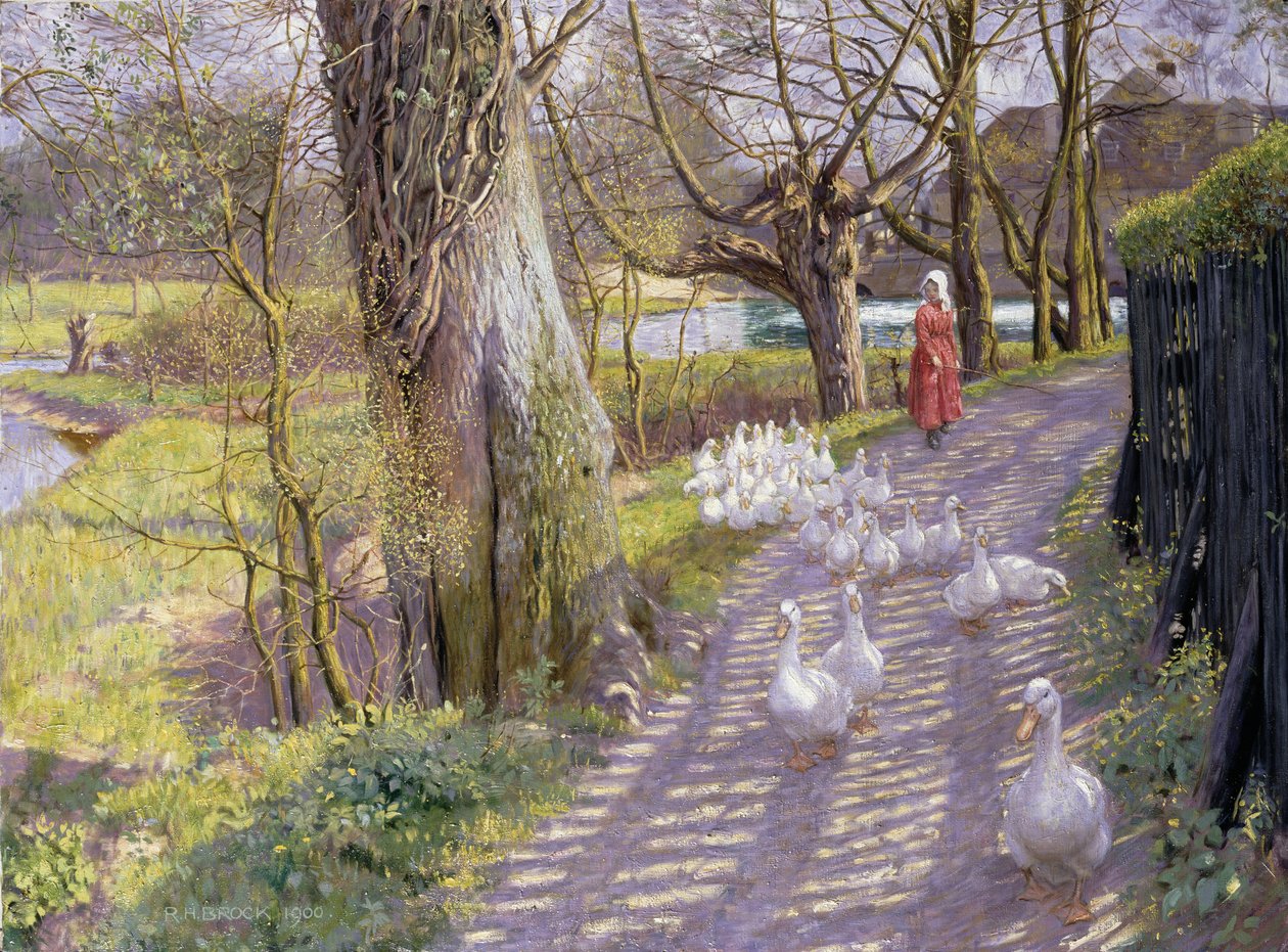 The Path by the Mill Pond, 1900 av Richard Henry Brock
