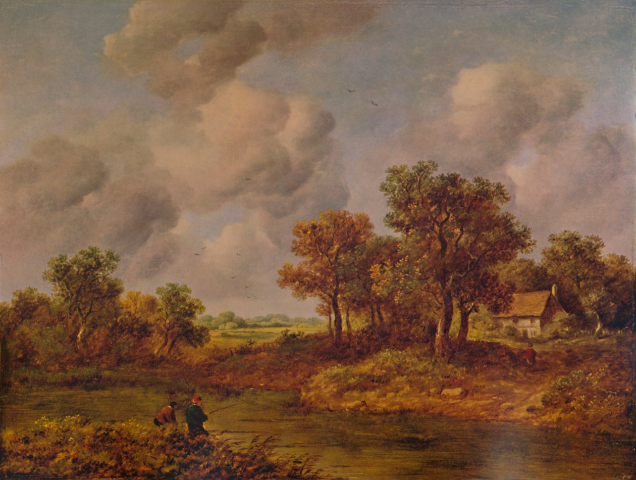 Nær Henley-on-Thames, 1800-tallet, 1935 av Richard Hilder