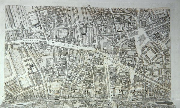 Plan of the City of London, publisert 1813 (gravering) (se 247354-247357) av Richard Horwood