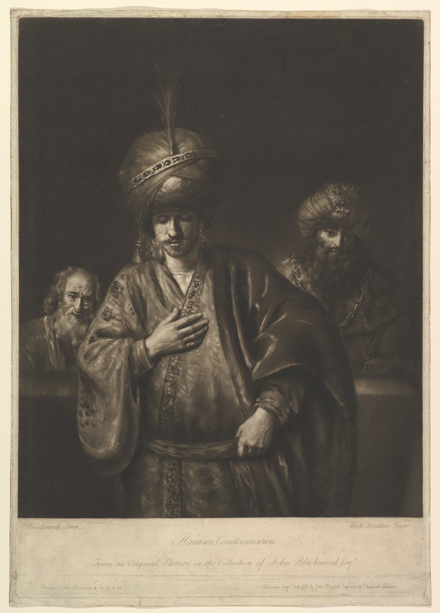 Hamans fordømmelse, 1740-75. av Richard Houston