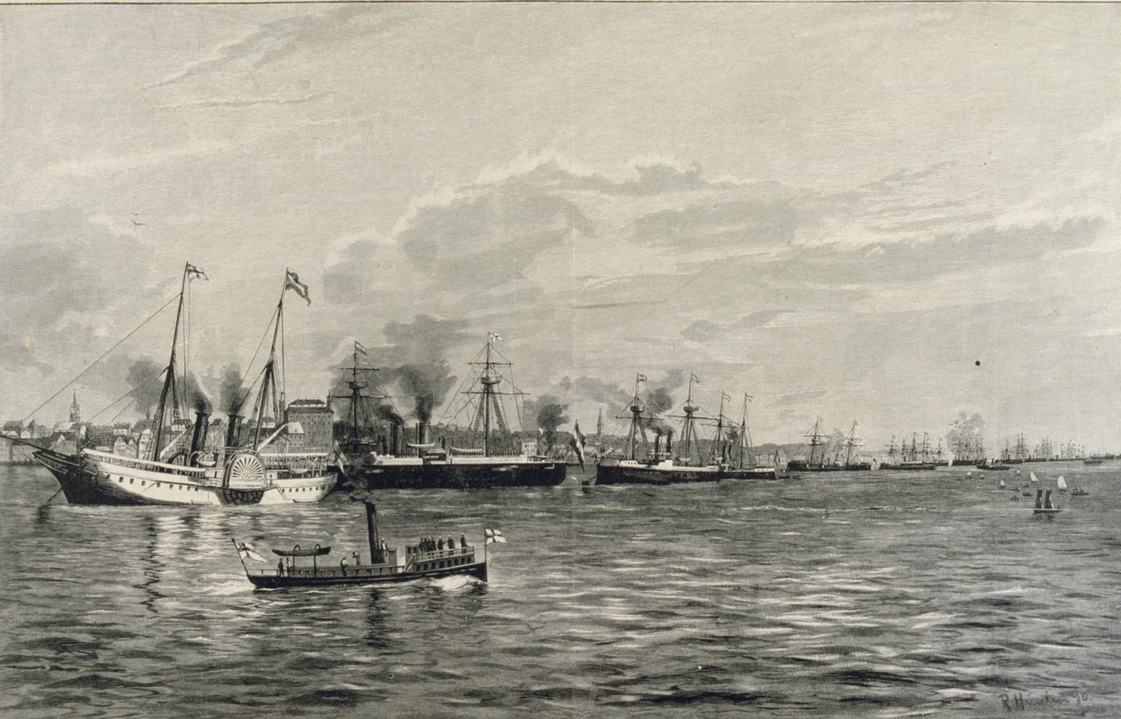 Naval Review i Kiel den 3. september 1890 av Richard Huenten