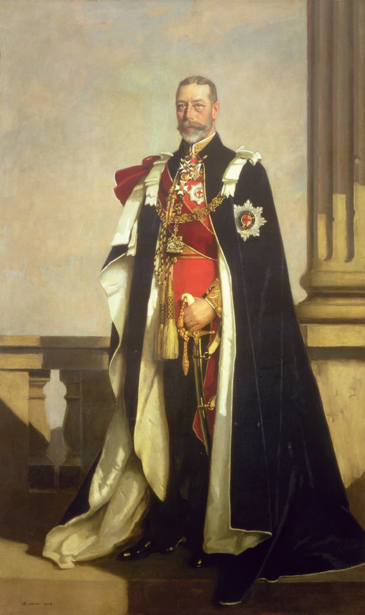Portrett av Hans Majestet George V (1865-1936) av Richard Jack