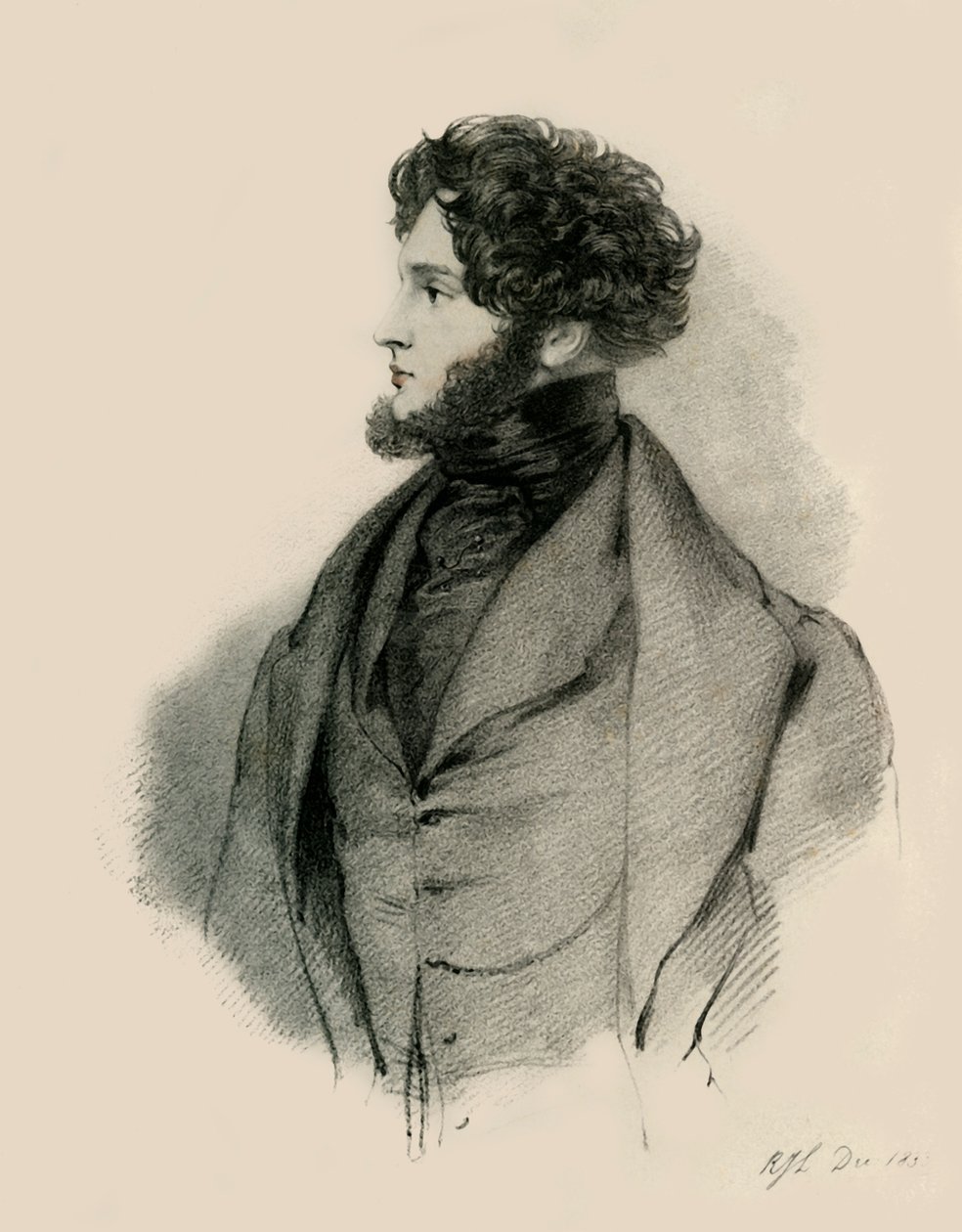 Alfred, grev dOrsay, 1833. av Richard James Lane