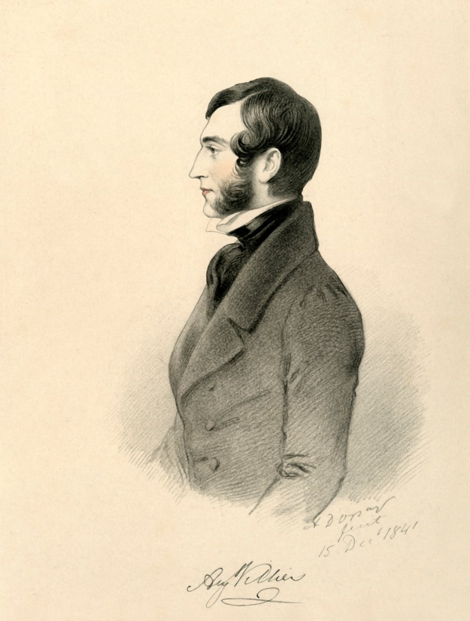 August Villiers, 1841. av Richard James Lane