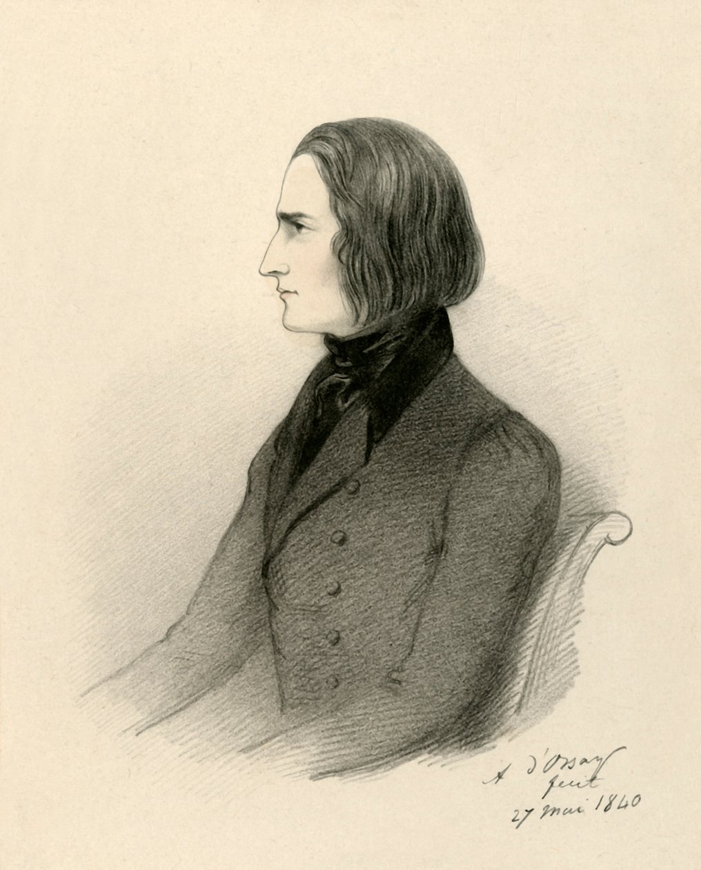 F. Liszt, 1840. av Richard James Lane