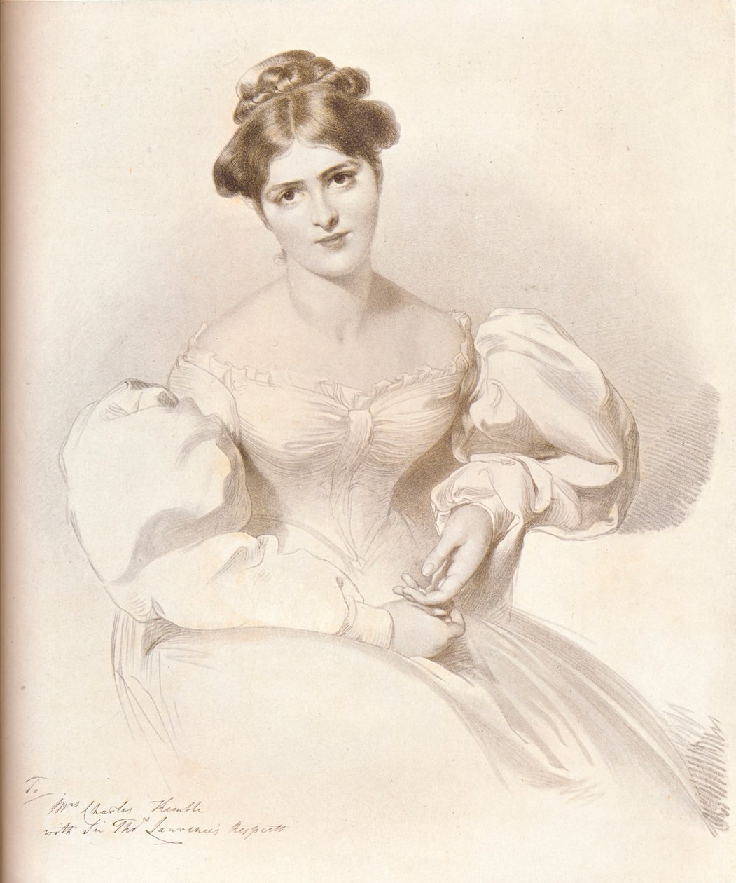 Frances Anne Fanny Kemble, 1809-1893, britisk skuespillerinne, c1829, 1909 av Richard James Lane