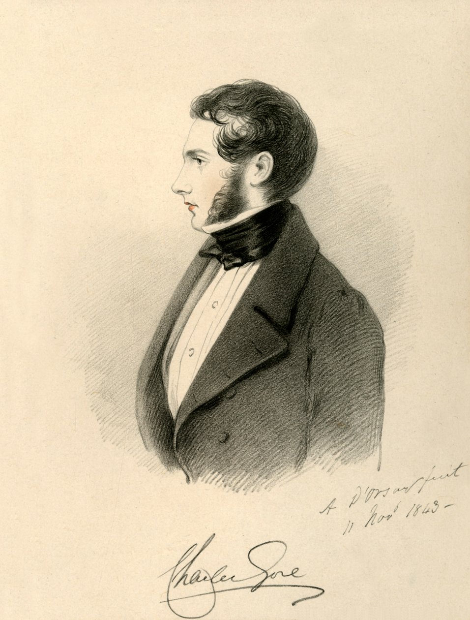 The Hon. Charles Gore, 1843. av Richard James Lane