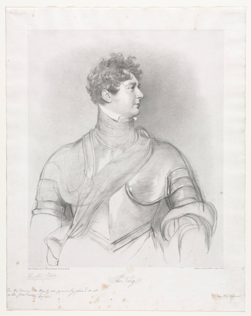 Kongen, George IV av Storbritannia. av Richard James Lane