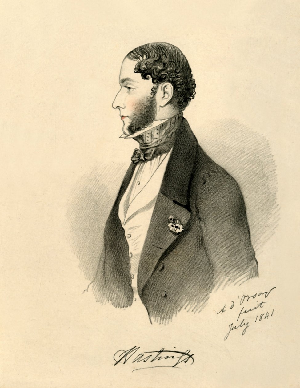 Markisen av Hastings, 1841. av Richard James Lane