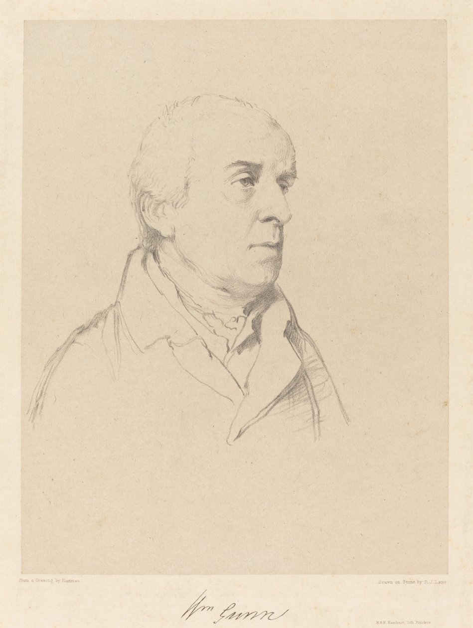 William Gunn av Richard James Lane after John Flaxman