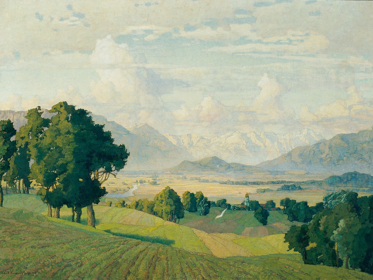 Landskap i Øvre Bayern av Richard Kaiser