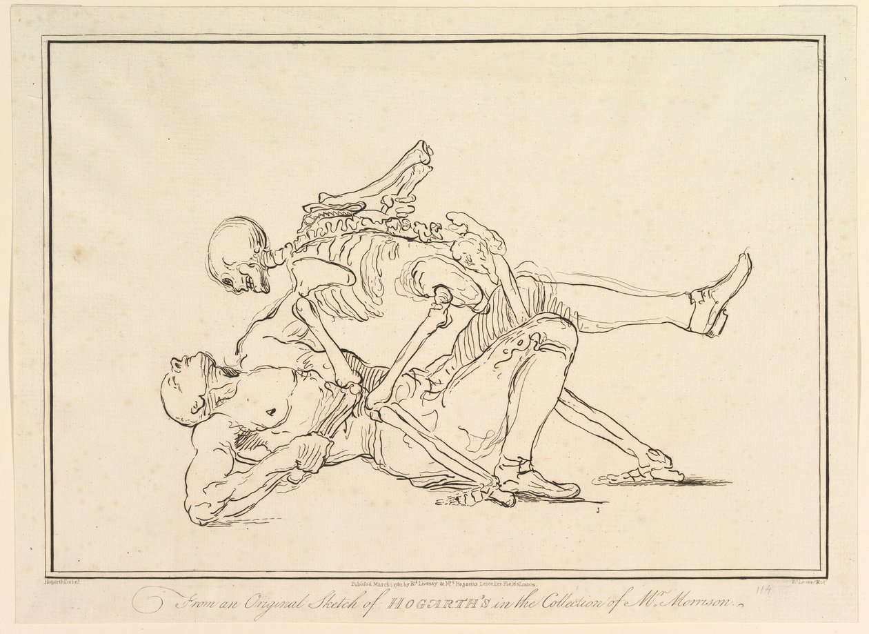 Fra en original skisse av William Hogarths i samlingen til Mr. Morrison, 1. mars 1782. av Richard Livesay