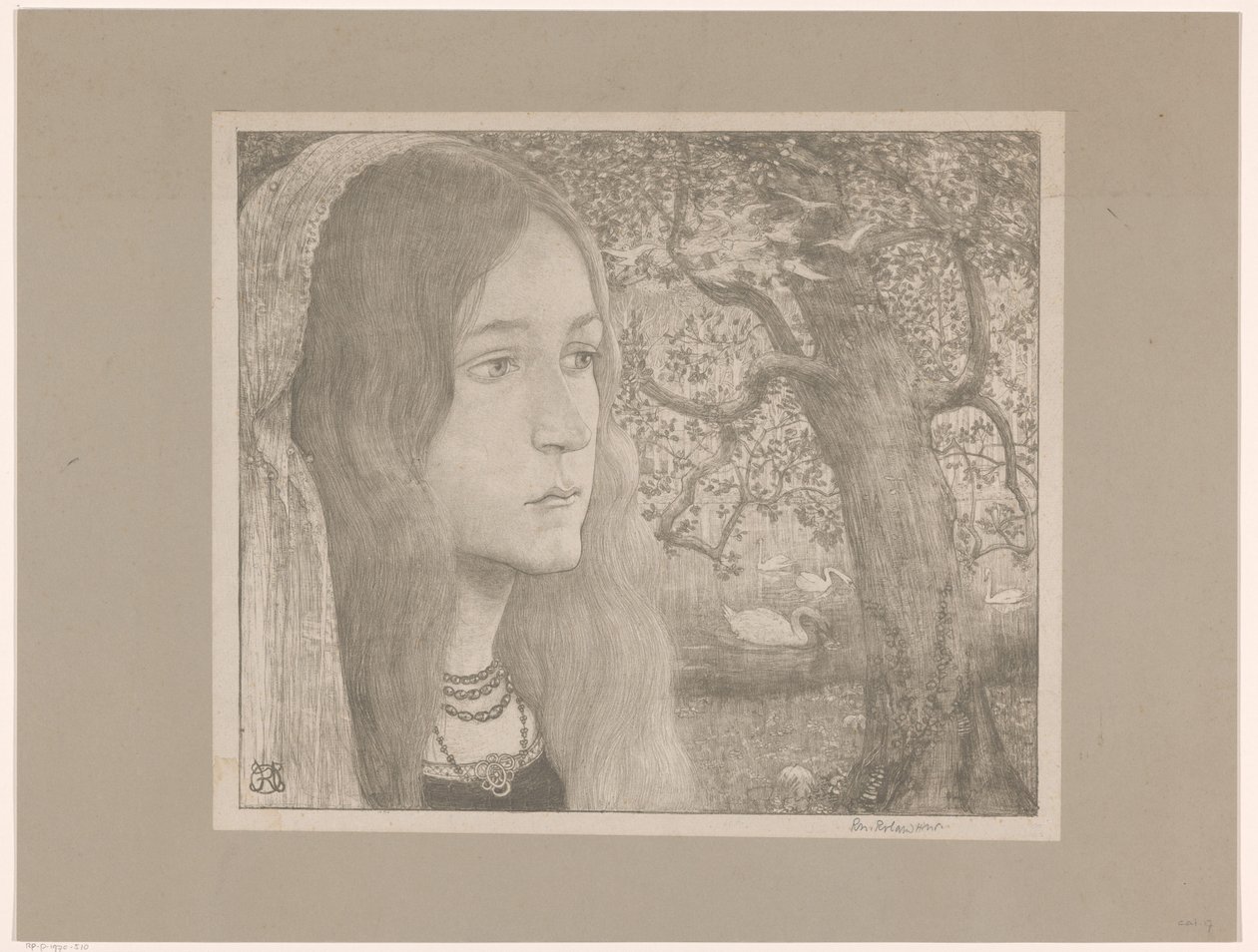 Helga ser framover Helgas bidrag (originaltittel) av Richard Nicolaüs Roland Holst (signed by artist)