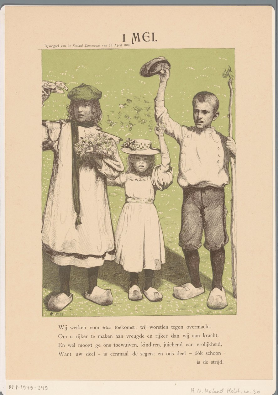 1 mei (original tittel på objekt) av Richard Nicolaüs Roland Holst