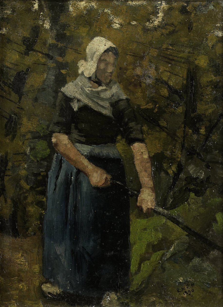 En bondekvinne med en pinne av Richard Nicolaüs Roland Holst