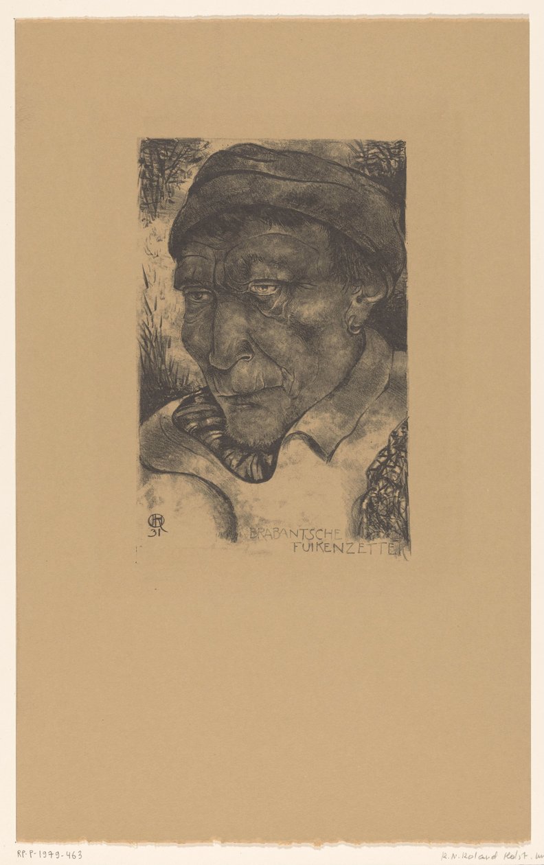 Brabant fiskefellesetter (original tittel på objekt) Brabant-typer (original serietittel) av Richard Nicolaüs Roland Holst