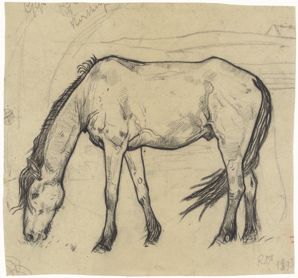 Beitende hest i Noordwijk av Richard Nicolaüs Roland Holst