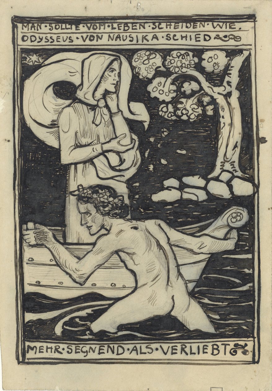 Farvel til Odysseus og Nausikaä av Richard Nicolaüs Roland Holst