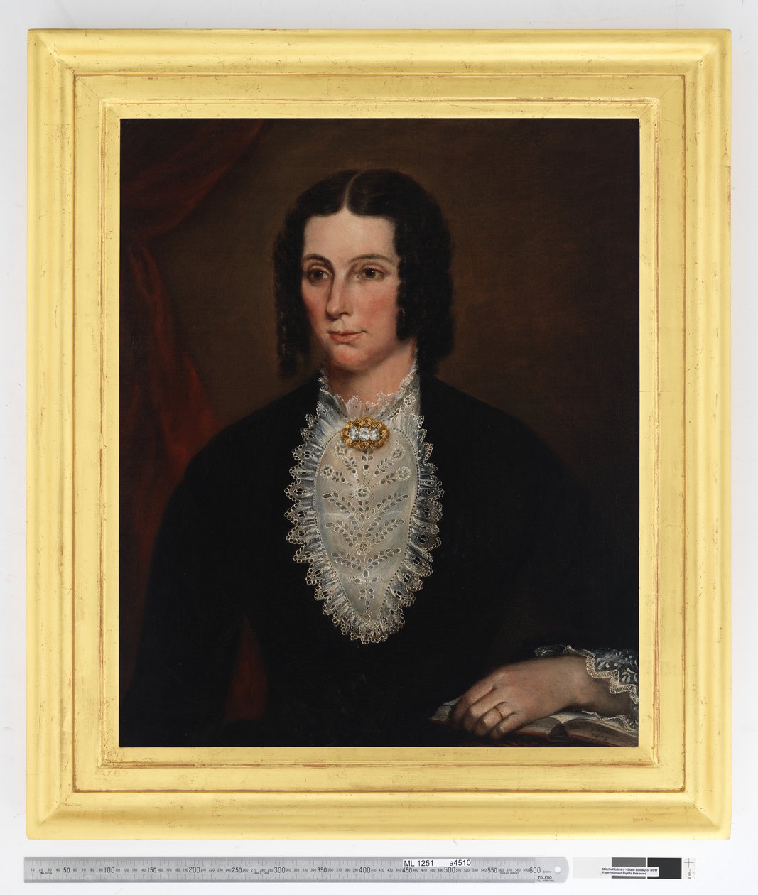 Portrett av Sarah Scarvell, født Redmond, 1855 av Richard Noble