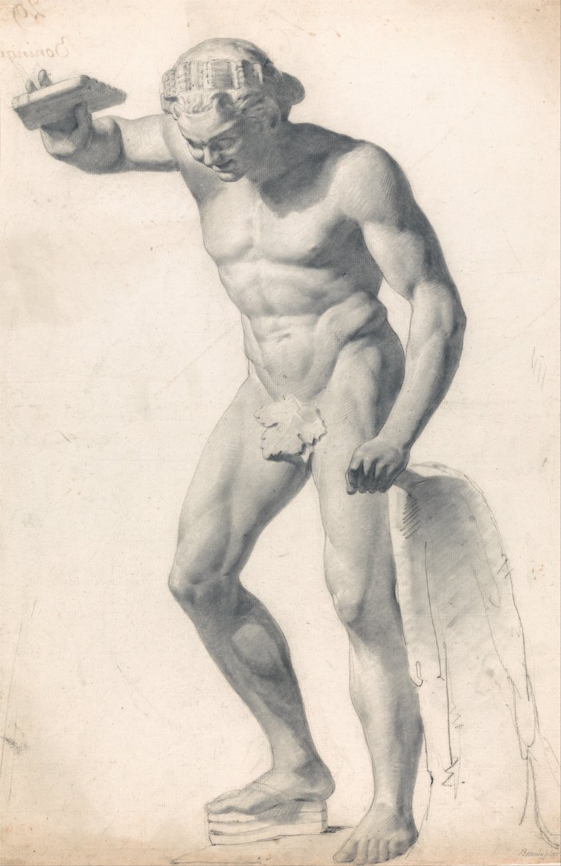 En faun med rør av Richard Parkes Bonington