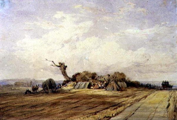 En sigøynerleir av Richard Parkes Bonington