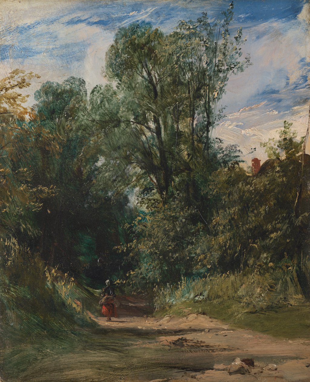 En skogkledd bane av Richard Parkes Bonington