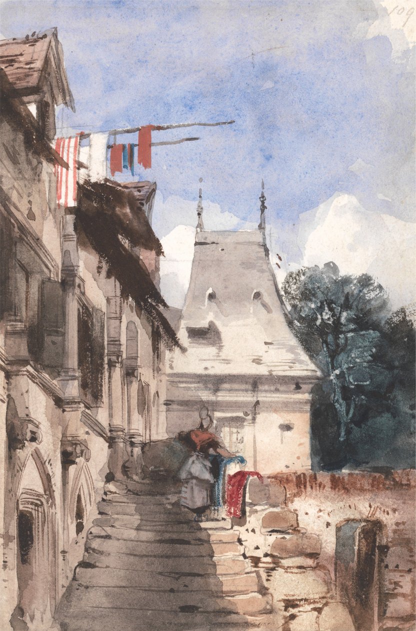 Saint-Amand-klosteret, Rouen av Richard Parkes Bonington