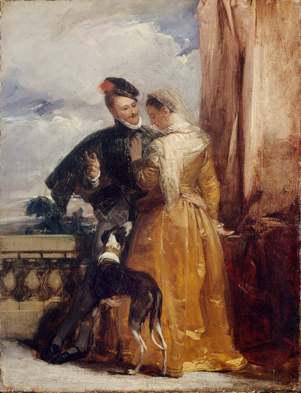 Amy Robsart og jarlen av Leicester, c1827 av Richard Parkes Bonington