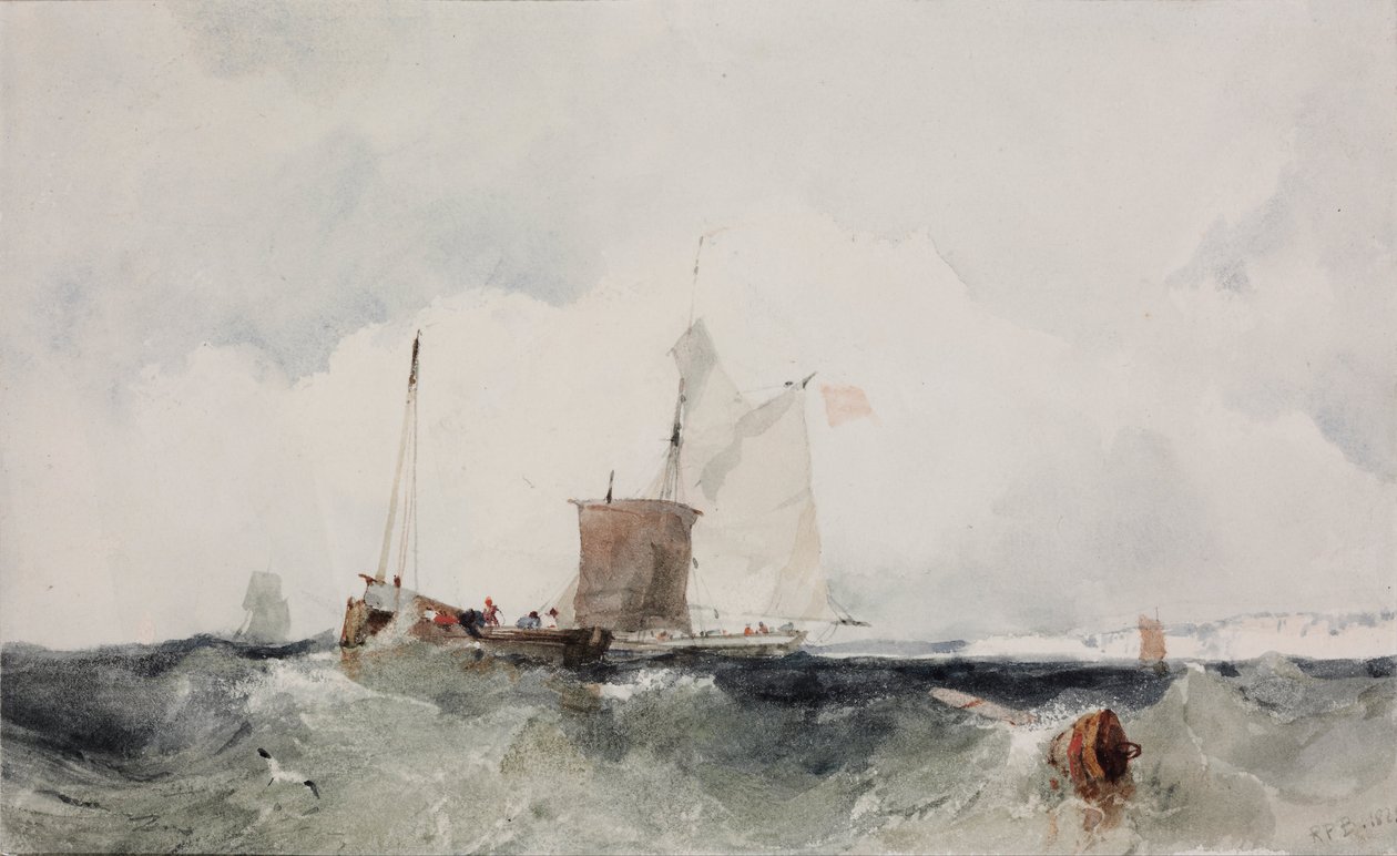 Ved den engelske kysten av Richard Parkes Bonington
