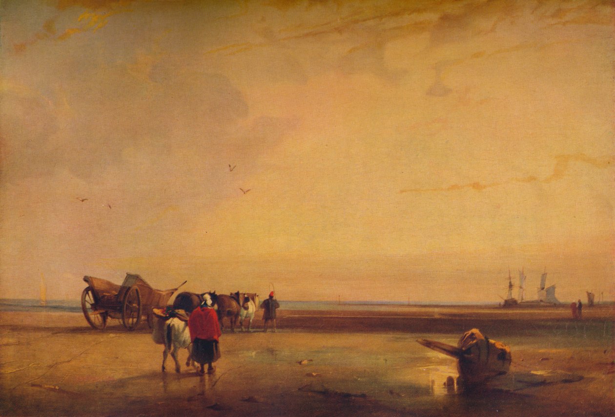 Boulogne Sands, 1827 av Richard Parkes Bonington