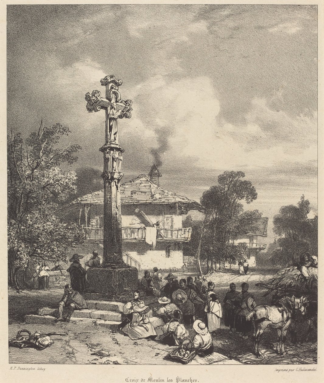 Kors av Moulin-les-Planches av Richard Parkes Bonington