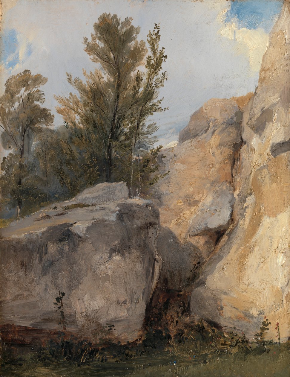 I skogen ved Fontainebleau av Richard Parkes Bonington