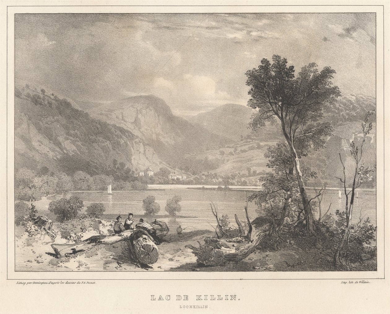 Killin Lake av Richard Parkes Bonington