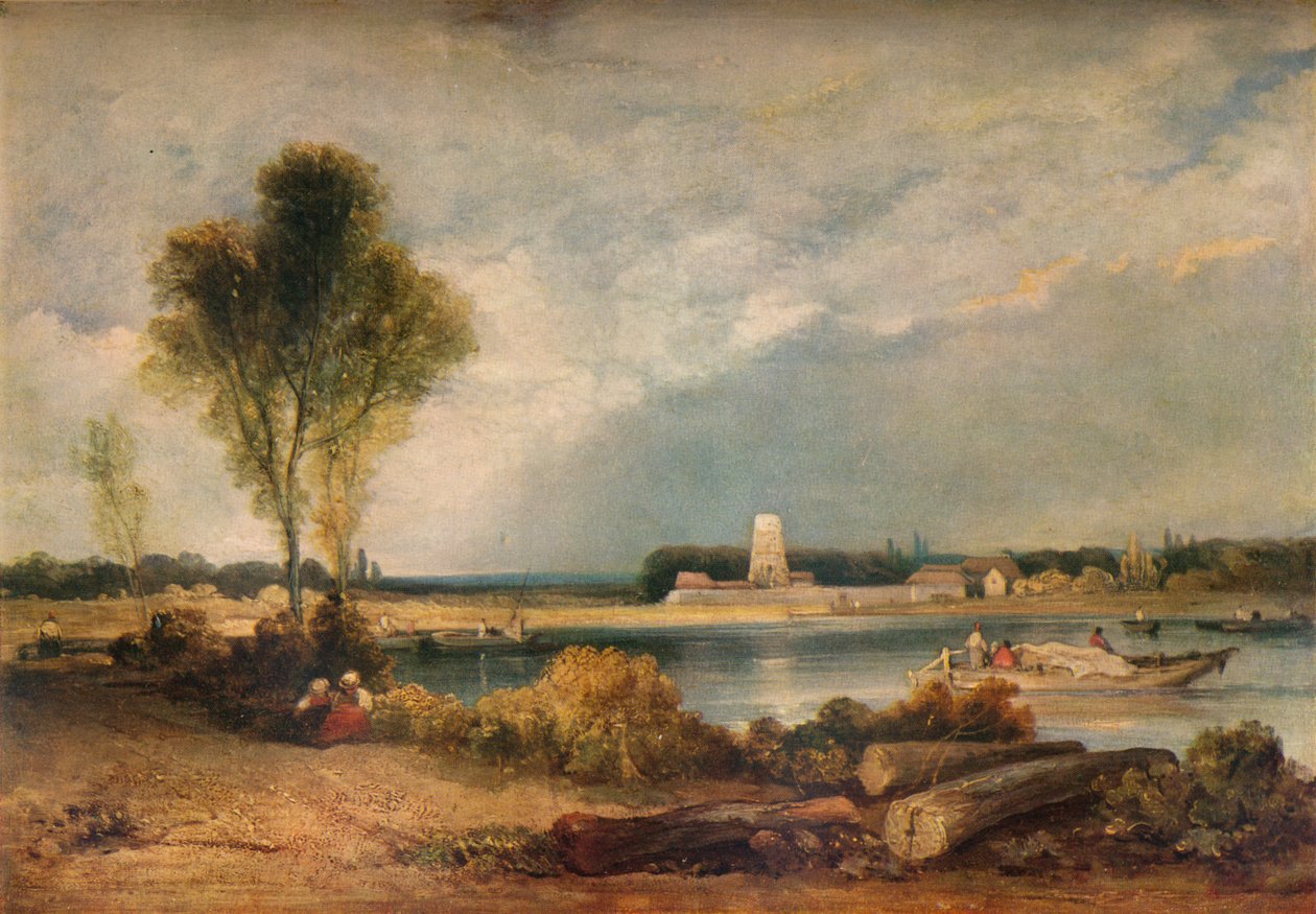 Landskap i Normandie, 1800-tallet 1934 av Richard Parkes Bonington