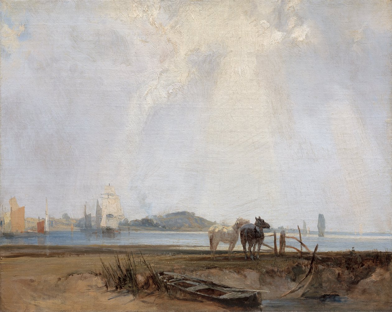Nær Quillebeuf av Richard Parkes Bonington