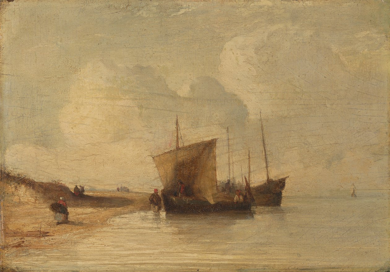 Normandiekysten av Richard Parkes Bonington