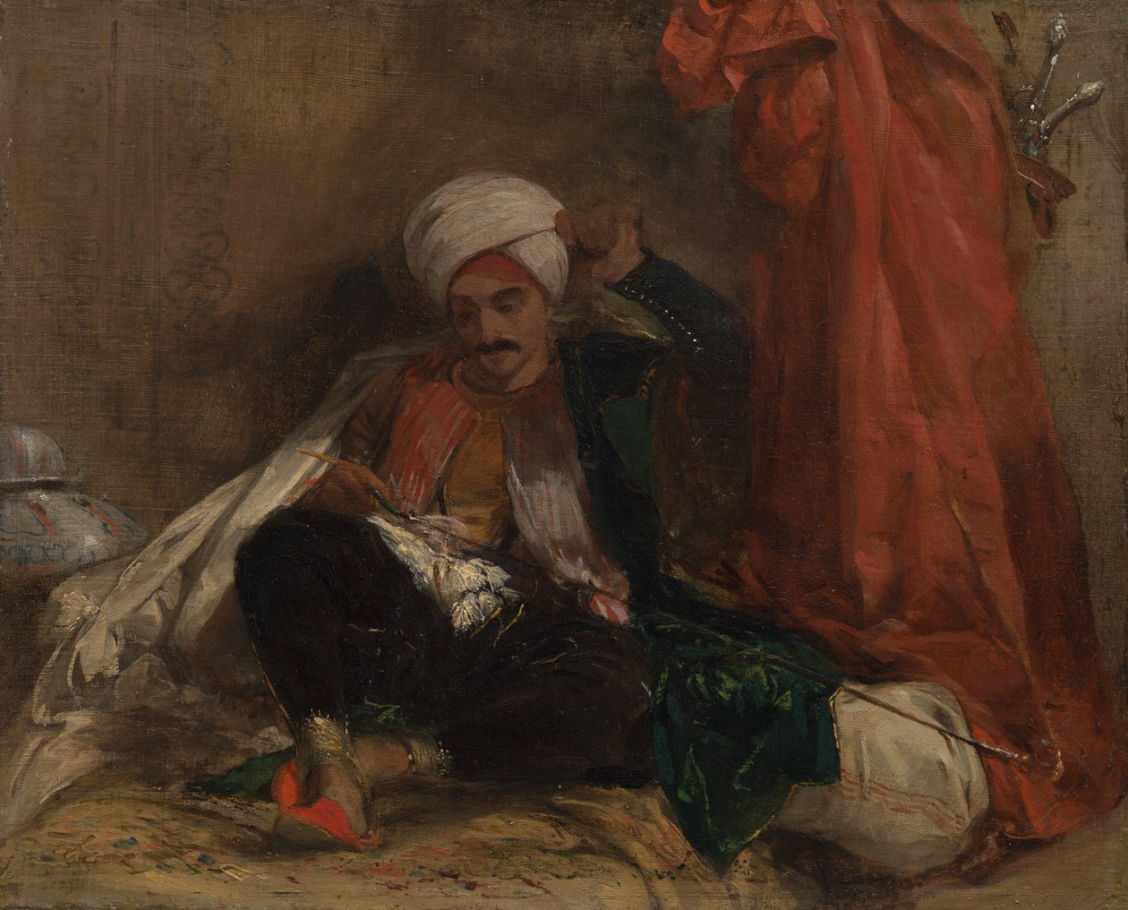 Sittende tyrker av Richard Parkes Bonington