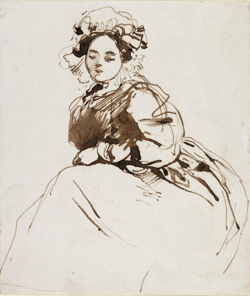 Studie av en sittende kvinne, c1820-årene av Richard Parkes Bonington