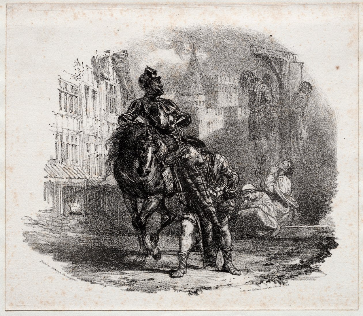 Flukten fra Argyle Castle av Richard Parkes Bonington