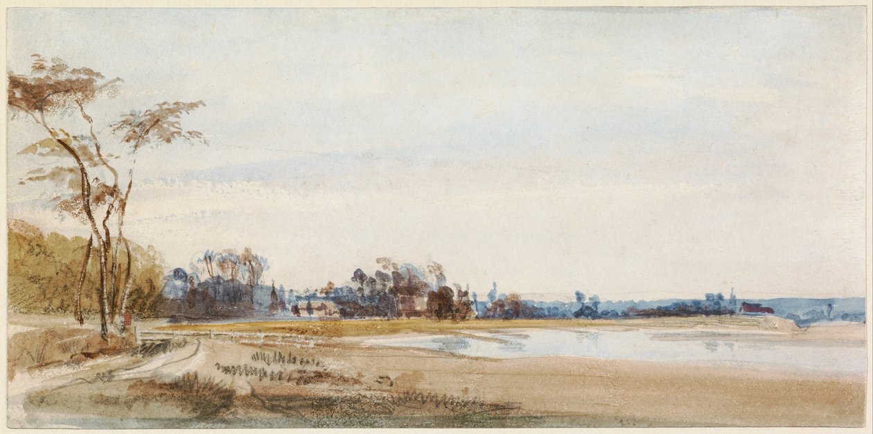 Saltmyrene nær Trouville av Richard Parkes Bonington