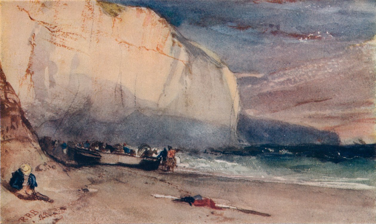 The Undercliff, 1828, 1924 av Richard Parkes Bonington