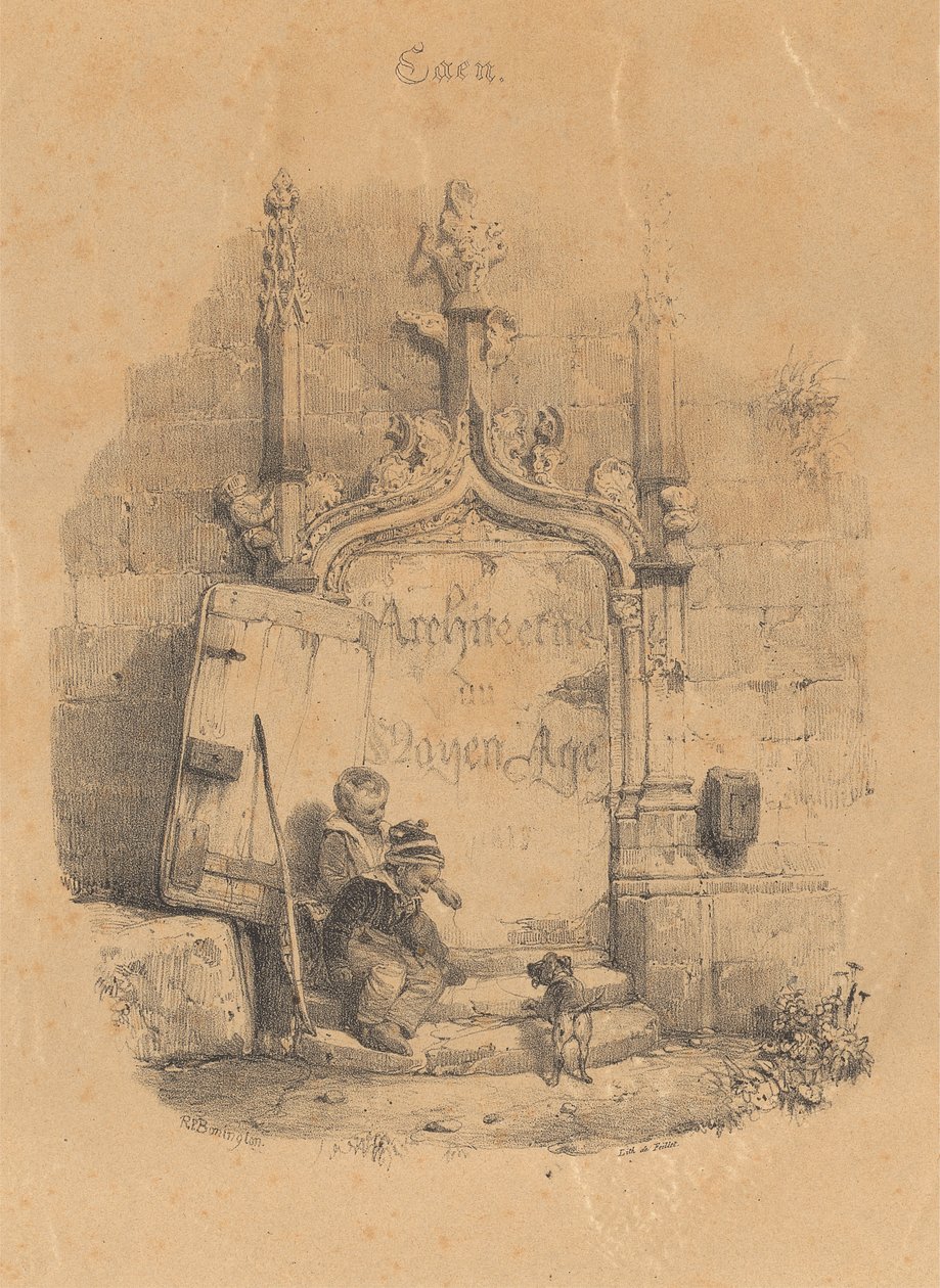 Tittelside til hviler og fragmenter av Richard Parkes Bonington