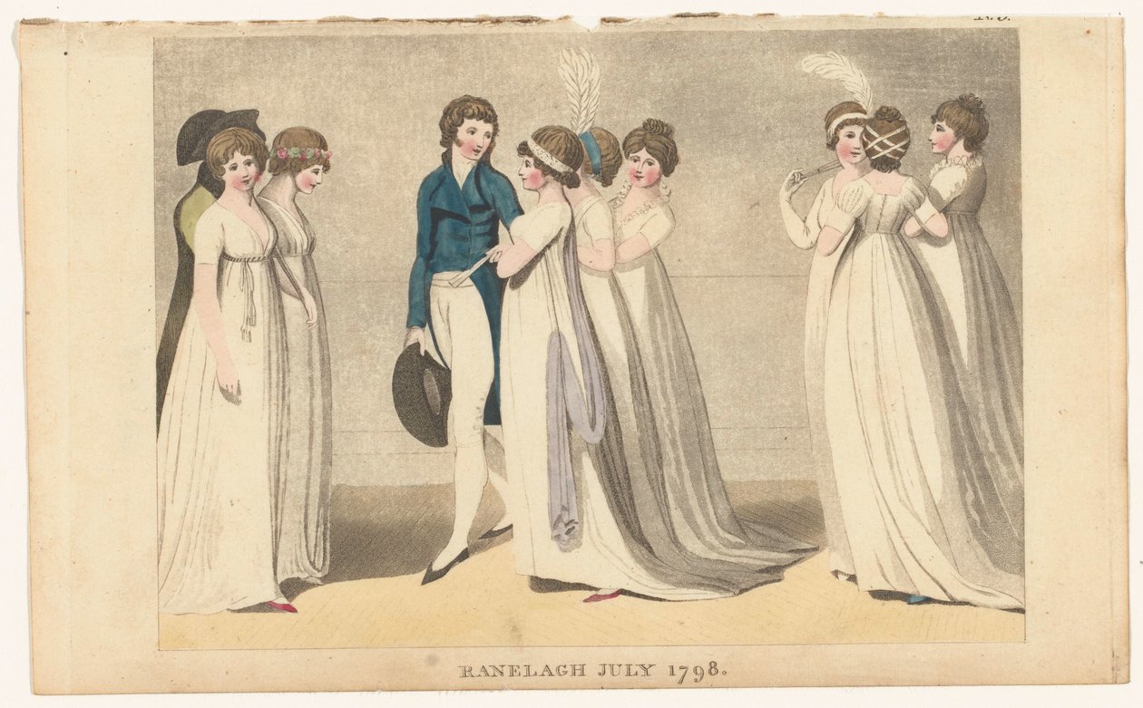 Magazine of Female Fashions of London and Paris: Ranelagh juli 1798 av Richard Phillips