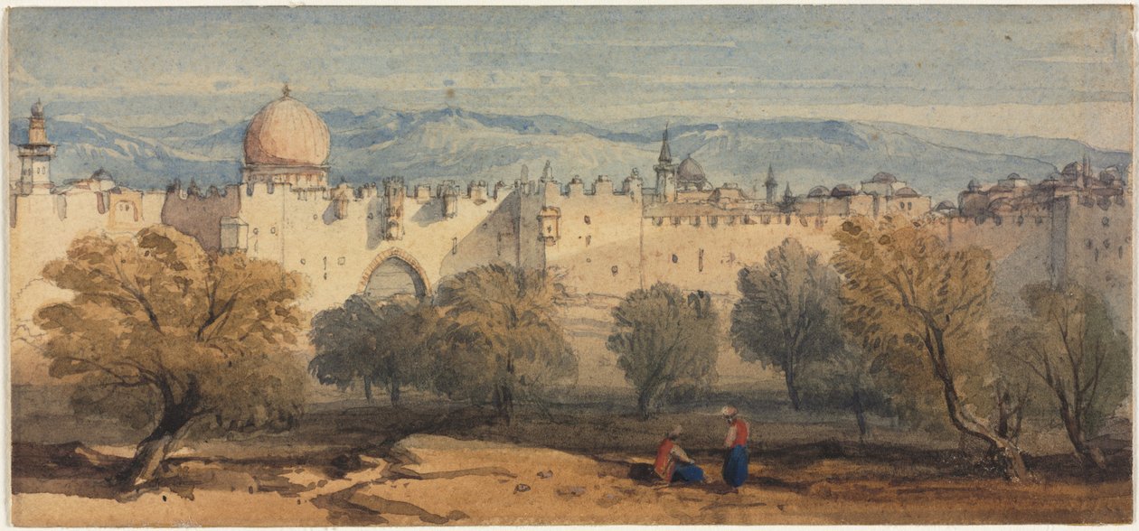 St. Stephens Gate, Jerusalem, ca. 1860. av Richard Principal Leitch