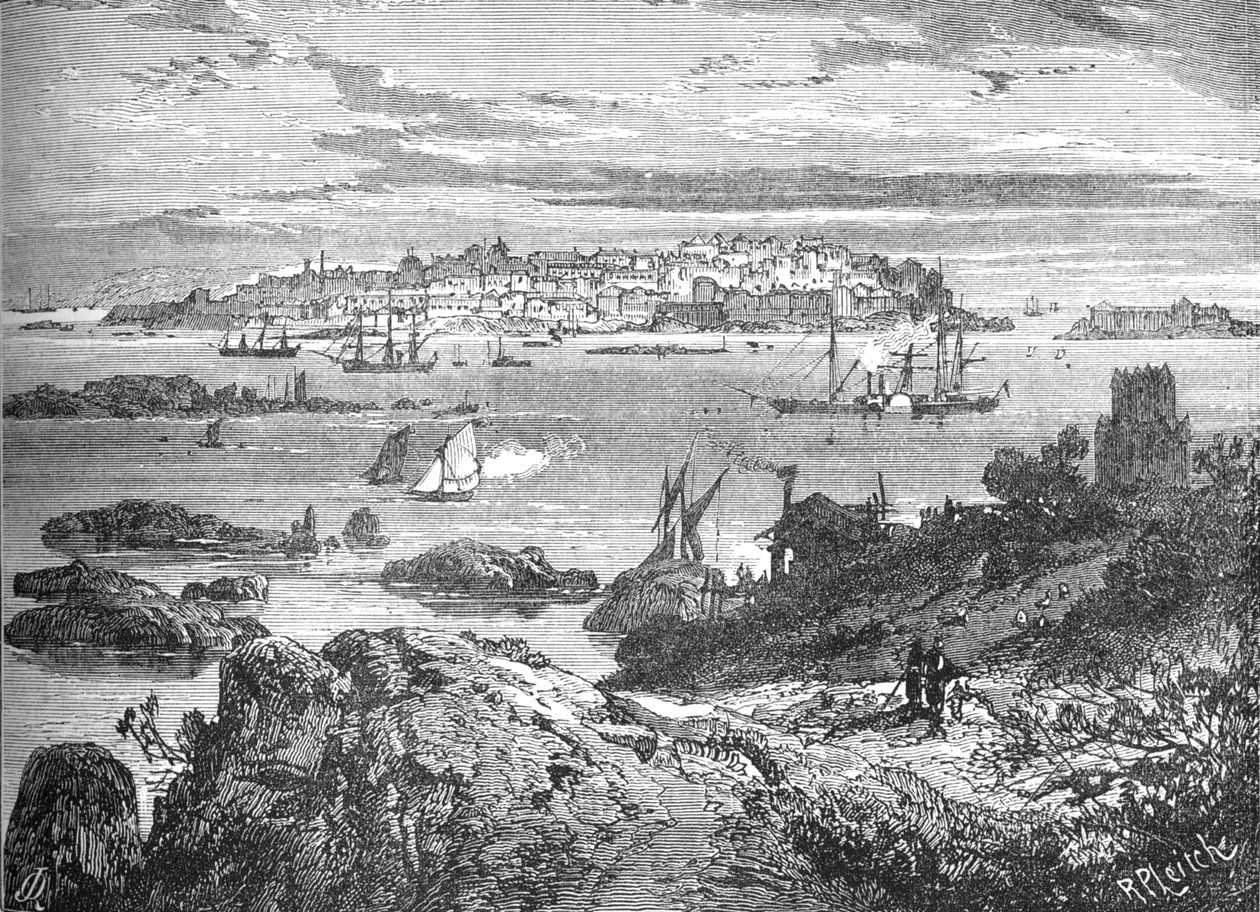 Sweaborg, c1880 av Richard Principal Leitch