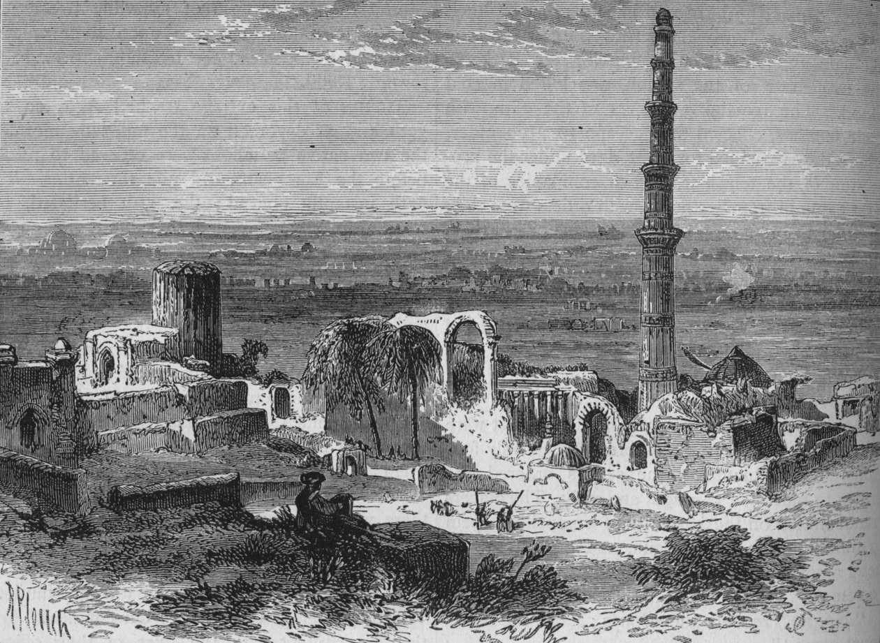 Utsikt i omgivelsene til Delhi, c1880 av Richard Principal Leitch