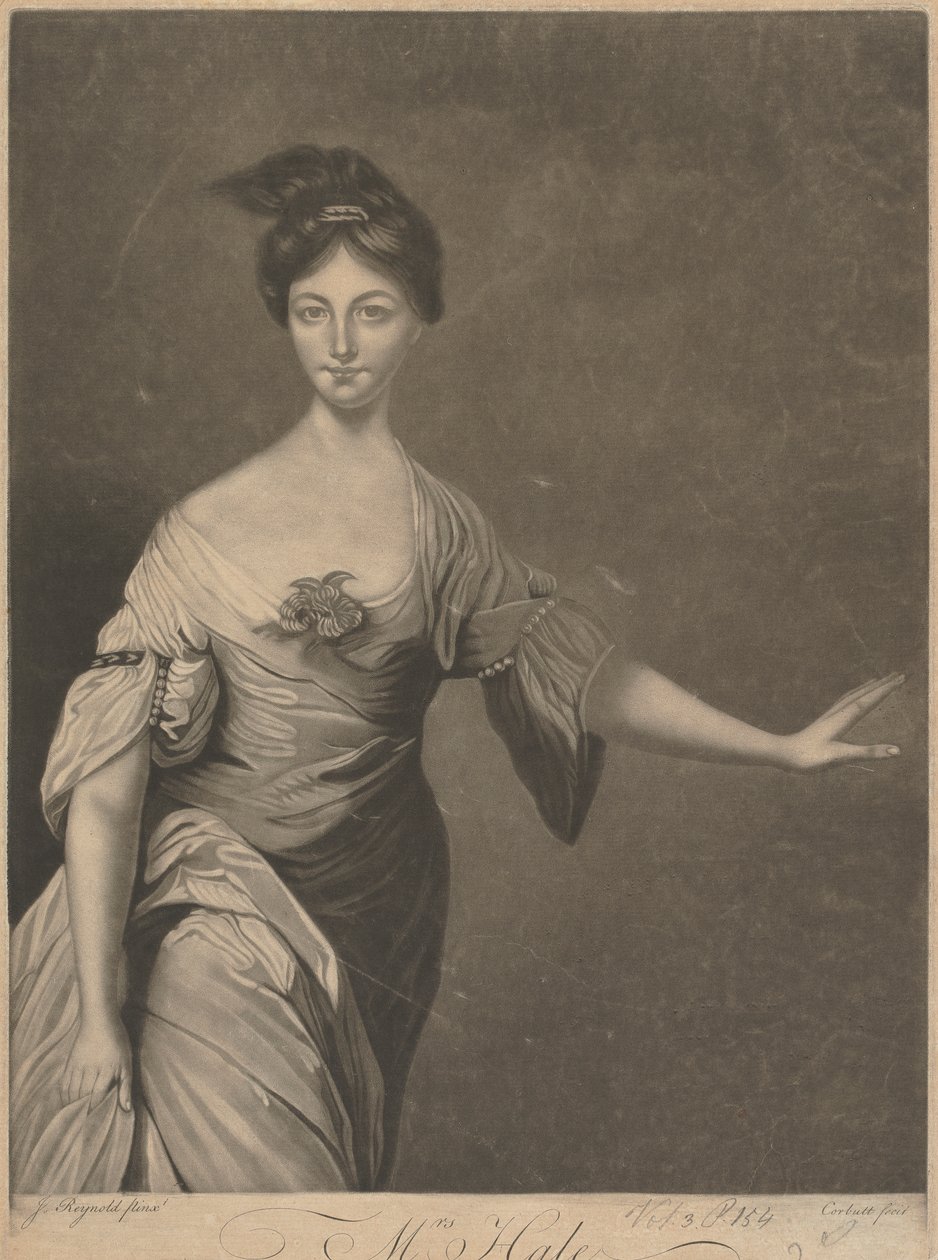 Mary Hale (née Chaloner), som Euphrosyne i 'L'Allegro' av Richard Purcell